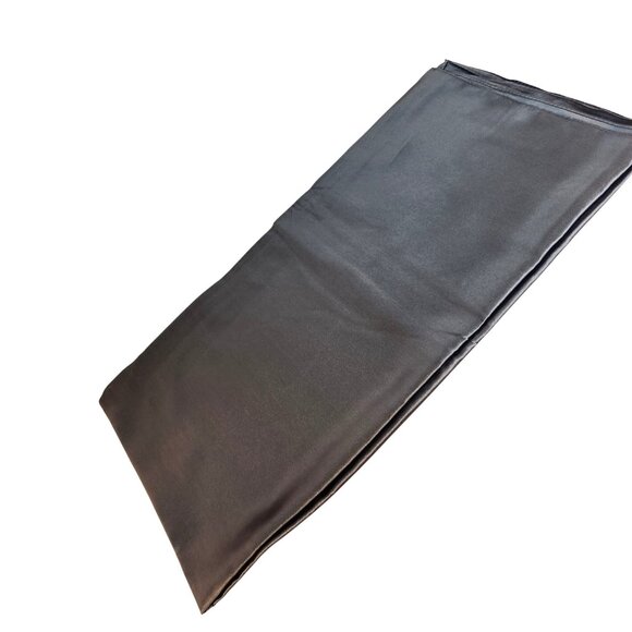 Dark Gray Wild Rag Large Scarf 35x35" Satin Western Accessory Cowgirl or Cowboy - Picture 9 of 9